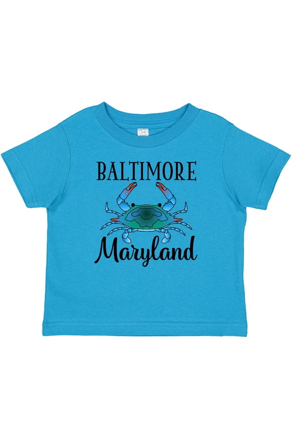 Baltimore Maryland Vacation Blue Crab Boys or Girls Baby T-Shirt
