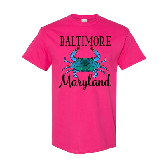 Inktastic Baltimore Maryland Vacation Blue Crab T-Shirt