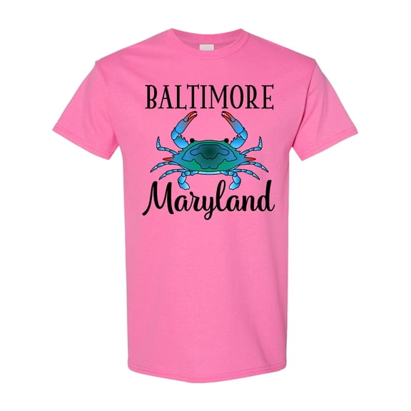 Inktastic Baltimore Maryland Vacation Blue Crab T-Shirt