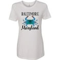 thumbnail image 1 of Inktastic Baltimore Maryland Vacation Blue Crab Women's T-Shirt, 1 of 5