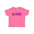 thumbnail image 1 of Inktastic Baltimore in Purple Text Boys or Girls Baby T-Shirt, 1 of 5