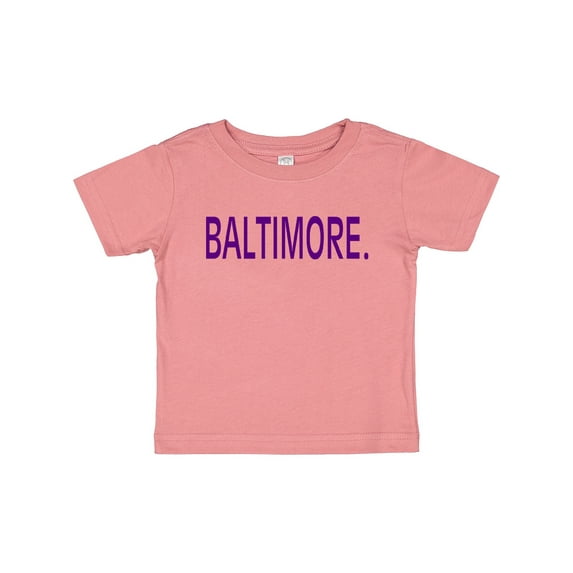 Inktastic Baltimore in Purple Text Boys or Girls Baby T-Shirt