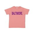 thumbnail image 1 of Inktastic Baltimore in Purple Text Boys or Girls Toddler T-Shirt, 1 of 5