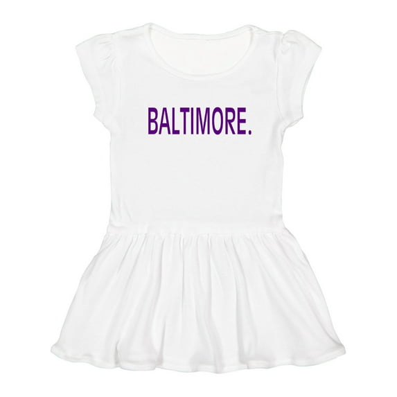 Inktastic Baltimore in Purple Text Girls Toddler Dress