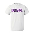 thumbnail image 1 of Inktastic Baltimore in Purple Text T-Shirt, 1 of 5