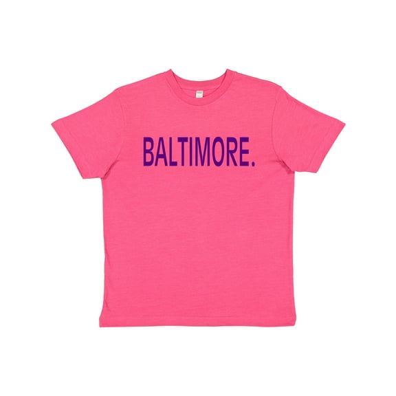Inktastic Baltimore in Purple Text Youth T-Shirt