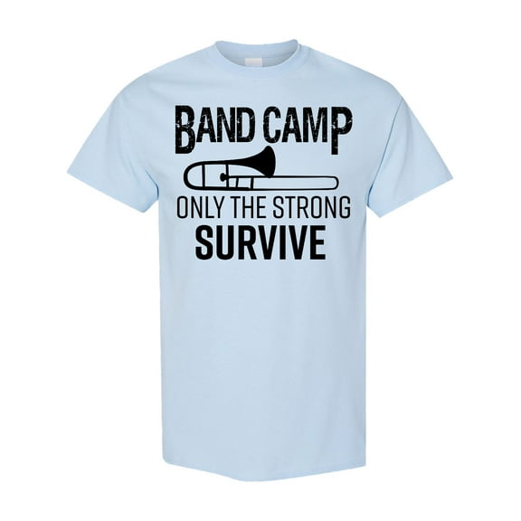 Inktastic Band Camp Only the Strong Survive Trombone T-Shirt
