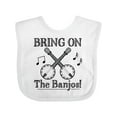 thumbnail image 1 of Inktastic Banjo Music Bluegrass Boys or Girls Baby Bib, 1 of 4