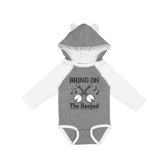 Inktastic Banjo Music Bluegrass Boys or Girls Long Sleeve Baby Bodysuit