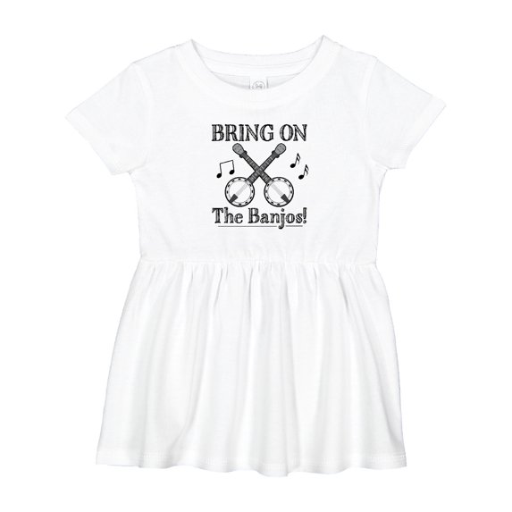 Inktastic Banjo Music Bluegrass Girls Baby Dress