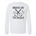 thumbnail image 1 of Inktastic Banjo Music Bluegrass Long Sleeve T-Shirt, 1 of 5