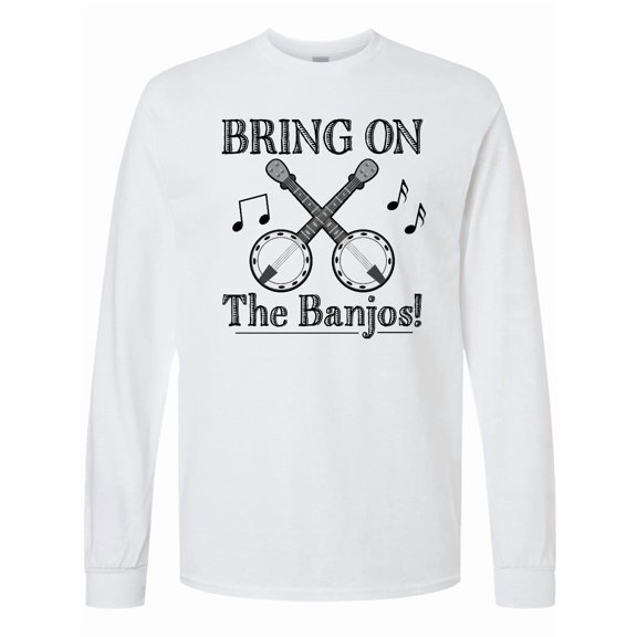 Inktastic Banjo Music Bluegrass Long Sleeve T-Shirt