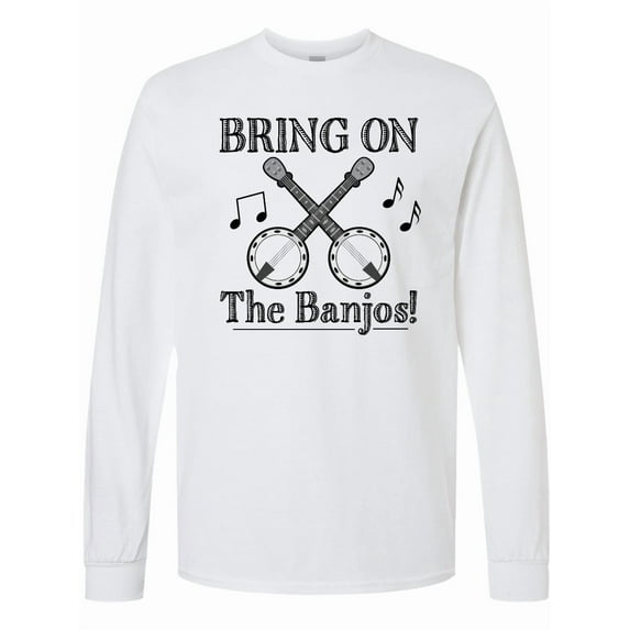 Inktastic Banjo Music Bluegrass Long Sleeve T-Shirt