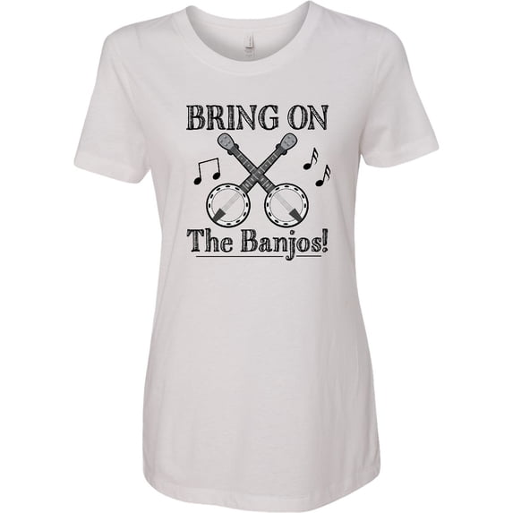 Inktastic Banjo Music Bluegrass Women's T-Shirt