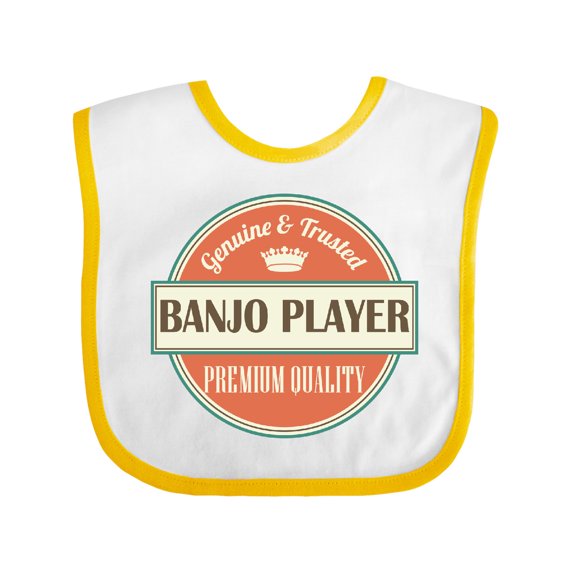 Inktastic Banjo Player Funny Idea Boys or Girls Baby Bib
