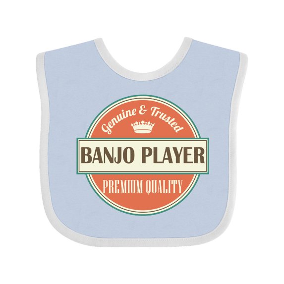 Inktastic Banjo Player Funny Idea Boys or Girls Baby Bib