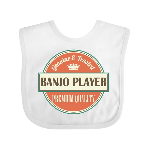 Inktastic Banjo Player Funny Idea Boys or Girls Baby Bib