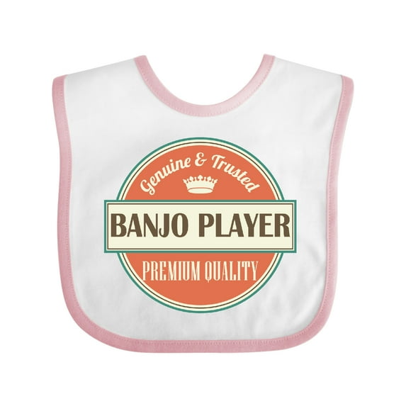 Inktastic Banjo Player Funny Idea Boys or Girls Baby Bib