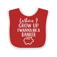 thumbnail image 1 of Inktastic Banker Future Job Boys or Girls Baby Bib, 1 of 4