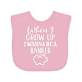 thumbnail image 1 of Inktastic Banker Future Job Boys or Girls Baby Bib, 1 of 4