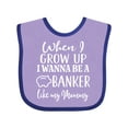thumbnail image 1 of Inktastic Banker Like Mommy Future Job Boys or Girls Baby Bib, 1 of 4
