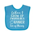 thumbnail image 1 of Inktastic Banker Like Mommy Future Job Boys or Girls Baby Bib, 1 of 4