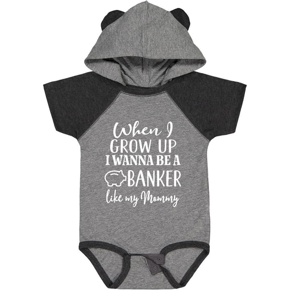 Inktastic Banker Like Mommy Future Job Boys or Girls Baby Bodysuit
