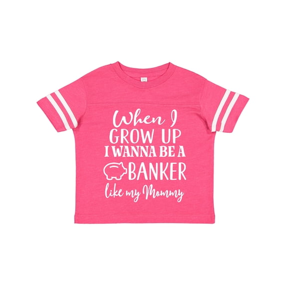 Inktastic Banker Like Mommy Future Job Boys or Girls Toddler T-Shirt