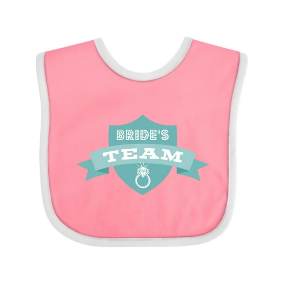 Inktastic Banner Bride's Team Boys or Girls Baby Bib