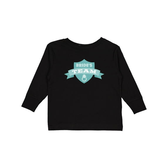Inktastic Banner Bride's Team Boys or Girls Long Sleeve Toddler T-Shirt