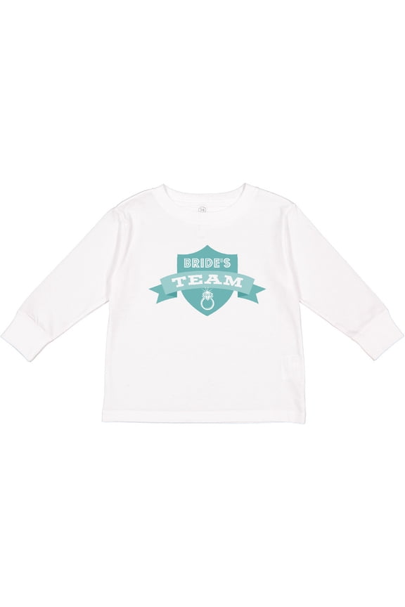Banner Bride's Team Boys or Girls Long Sleeve Toddler T-Shirt