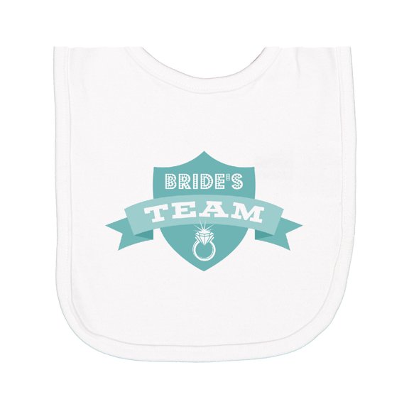 Inktastic Banner Bride's Team Newborn Bib