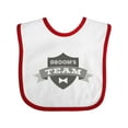 thumbnail image 1 of Inktastic Banner Groom's Team Boys or Girls Baby Bib, 1 of 4