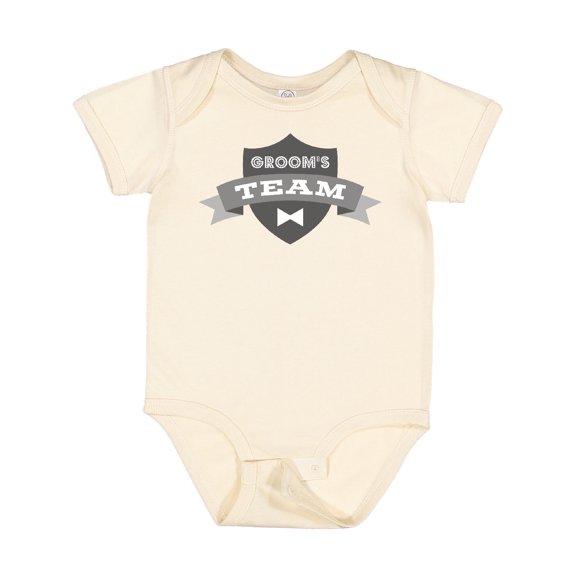 Inktastic Banner Groom's Team Boys or Girls Baby Bodysuit