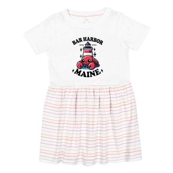 Inktastic Bar Harbor Maine Lobster Girls Toddler Dress