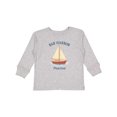 thumbnail image 1 of Inktastic Bar Harbor Maine Sailboat Illustration Boys or Girls Long Sleeve Toddler T-Shirt, 1 of 5