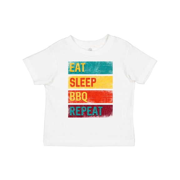 Inktastic Barbecue Grilling Eat Sleep BBQ Repeat Boys or Girls Toddler T-Shirt