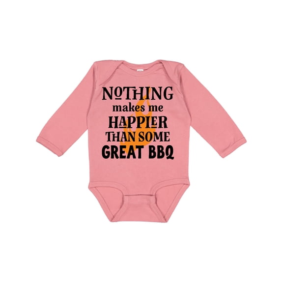 Inktastic Barbecue Lover Funny Bbq Boys or Girls Long Sleeve Baby Bodysuit