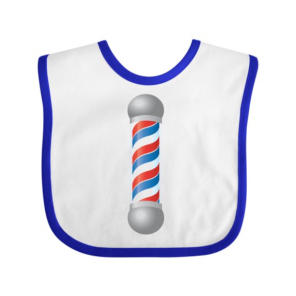 Inktastic Barber Barberpole Boys or Girls Baby Bib