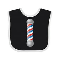 Inktastic Barber Barberpole Boys or Girls Baby Bib