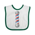 thumbnail image 1 of Inktastic Barber Barberpole Boys or Girls Baby Bib, 1 of 4