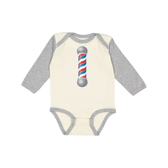 Inktastic Barber Barberpole Boys or Girls Long Sleeve Baby Bodysuit