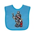 thumbnail image 1 of Inktastic Barber Skater Boys or Girls Baby Bib, 1 of 4