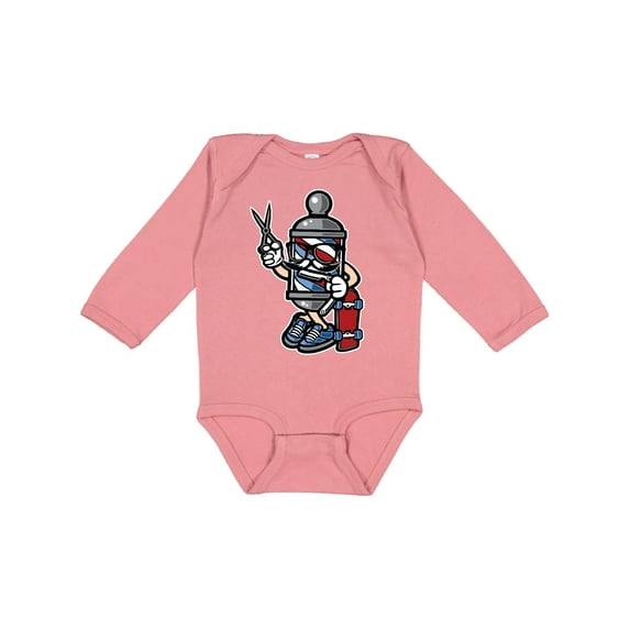 Inktastic Barber Skater Boys or Girls Long Sleeve Baby Bodysuit