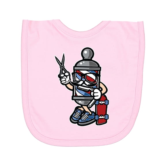 Inktastic Barber Skater Newborn Bib