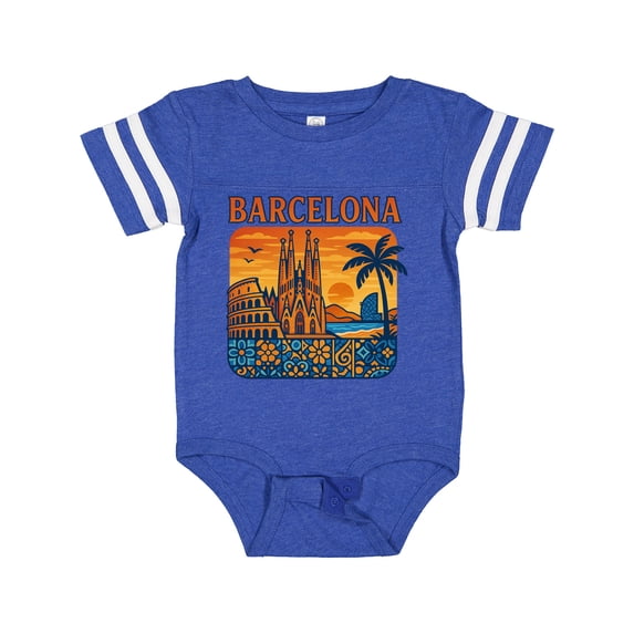 Inktastic Barcelona Spain City Boys or Girls Baby Bodysuit