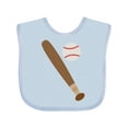 thumbnail image 1 of Inktastic Baseball Bat and Ball Boys or Girls Baby Bib, 1 of 4
