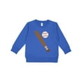 thumbnail image 1 of Inktastic Baseball Bat and Ball Toddler Sweatshirt, 1 of 4