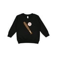 thumbnail image 1 of Inktastic Baseball Bat and Ball Toddler Sweatshirt, 1 of 4