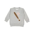 thumbnail image 1 of Inktastic Baseball Bat and Ball Toddler Sweatshirt, 1 of 4